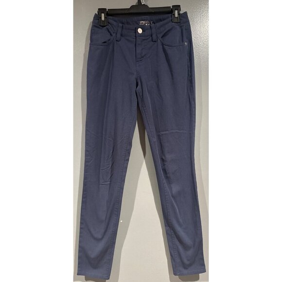Nike Denim - Nike Dri-Fit Women’s Size 2 Navy Blue Stretch Athletic Pants Soft Jean-Like